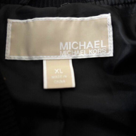 MICHAEL KORS  lightly down filled quilted black jacket  Misses XL - Picture 3 of 6